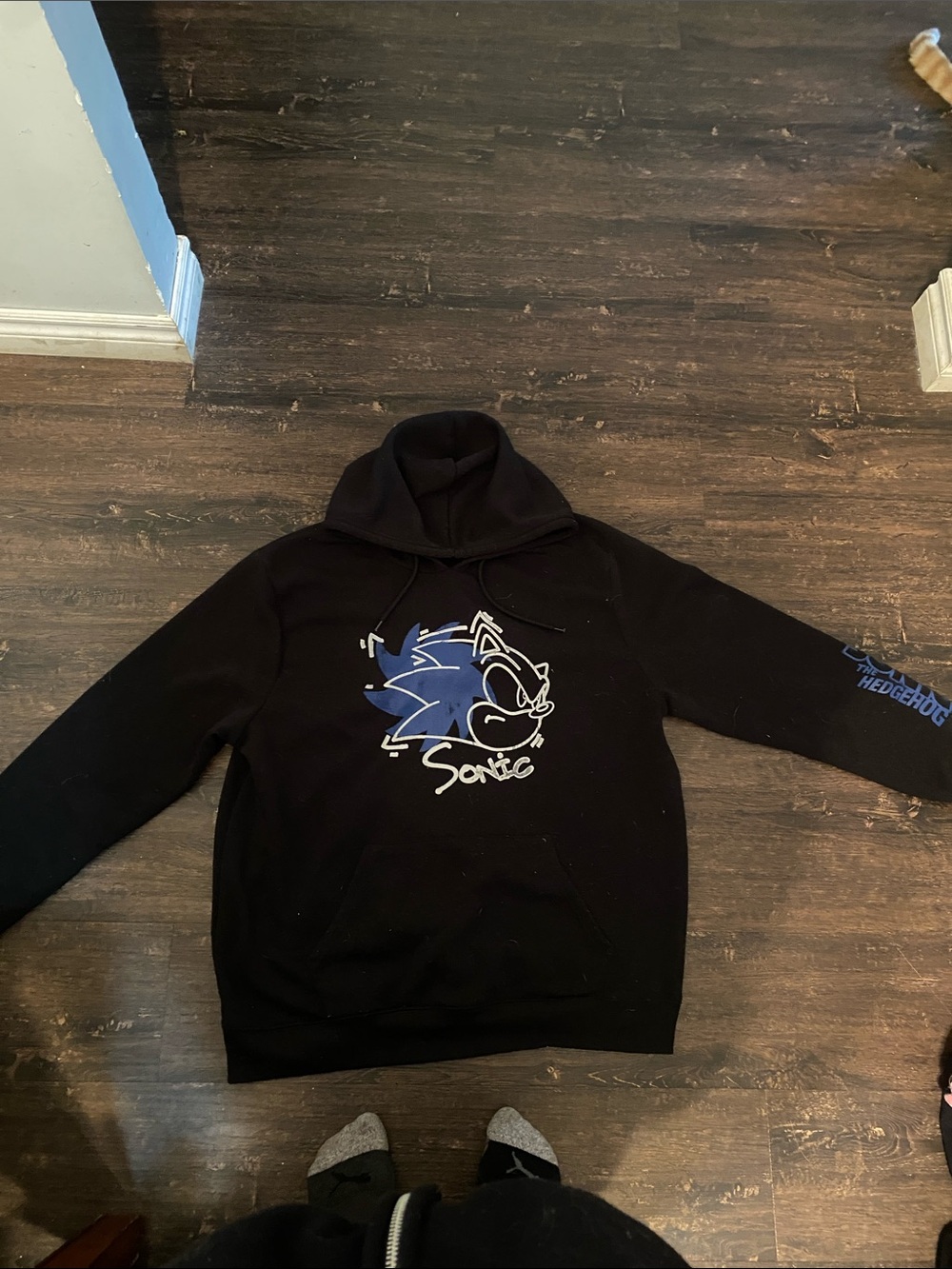 Sonic Graphic Black Hoodie - Official Sonic Design